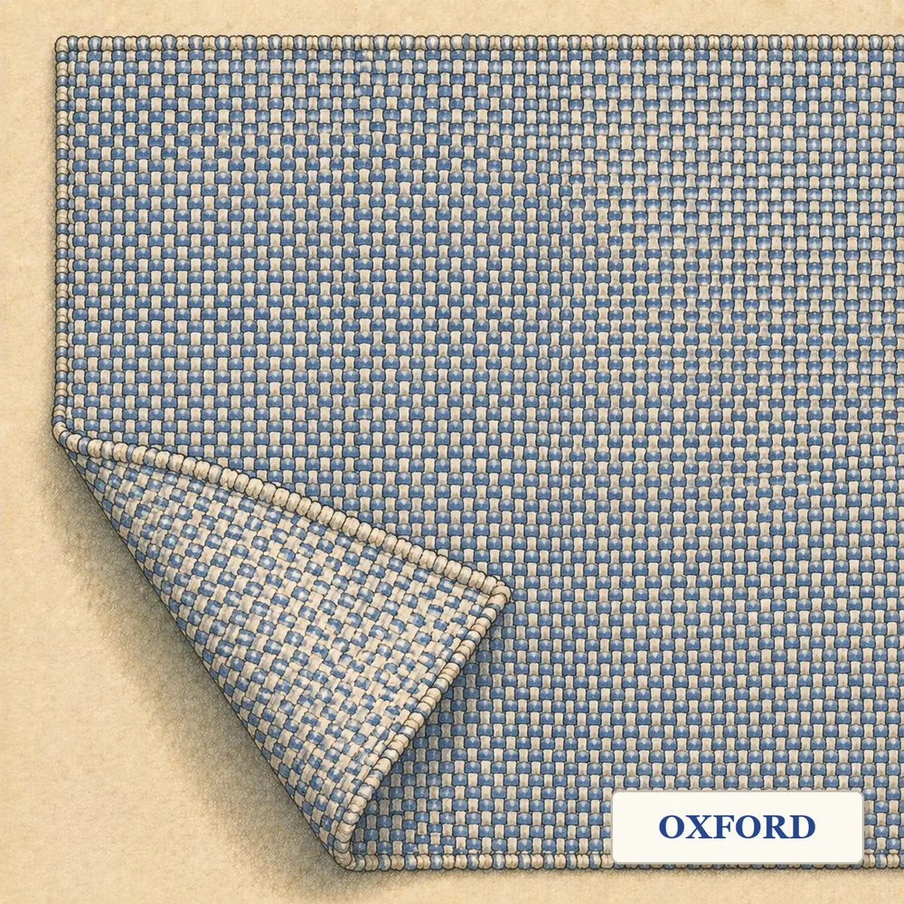 Oxford in starker Vergrößerung, die Bindung des Gewebes ist erkennbar